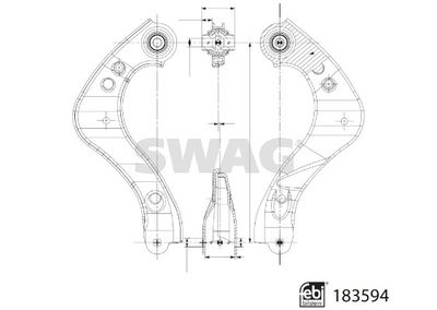 Vikšro valdymo svirtis SWAG 33 10 9061