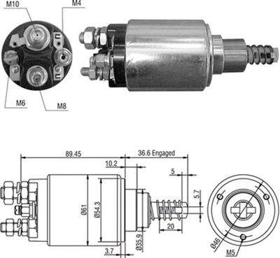 Ievilcējrelejs, Starteris MAGNETI MARELLI 940113050459