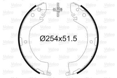 Bremžu loku komplekts VALEO 564096