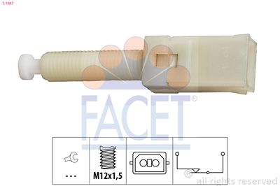 Выключатель фонаря сигнала торможения FACET 7.1087