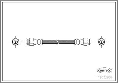 Тормозной шланг CORTECO 19032959