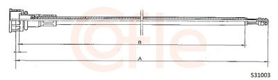 Тросик спидометра COFLE 92.S31003
