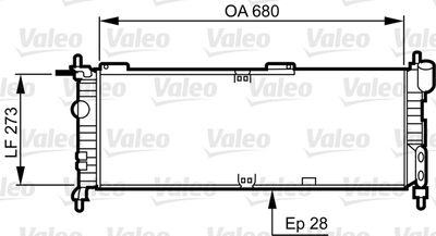 Radiators, Motora dzesēšanas sistēma VALEO 732032
