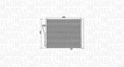Конденсатор, кондиционер MAGNETI MARELLI 350203929000