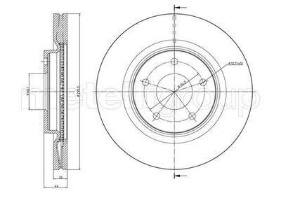 Тормозной диск METELLI 23-0902C
