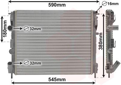 Radiators, Motora dzesēšanas sistēma VAN WEZEL 43002272