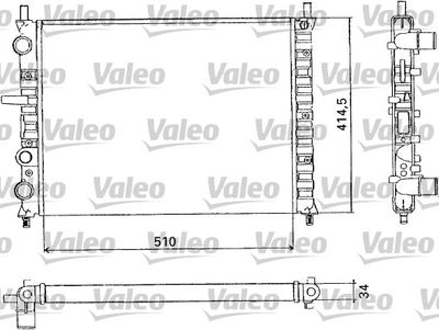 Radiators, Motora dzesēšanas sistēma VALEO 731302