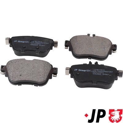 Bremžu uzliku kompl., Disku bremzes JP GROUP 1363617610