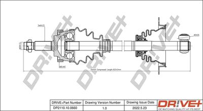 Piedziņas vārpsta Dr!ve+ DP2110.10.0660