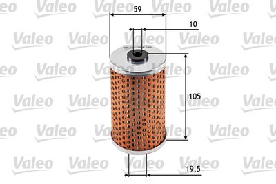 Eļļas filtrs VALEO 586585