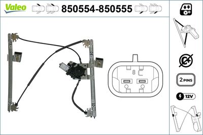 Стеклоподъемник VALEO 850554