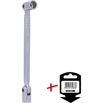 Divpusējā uzgriežņu atslēga ar šarnīru KS TOOLS 517.0303-E