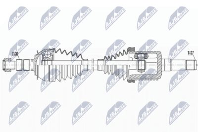 Приводной вал NTY NPW-DW-047