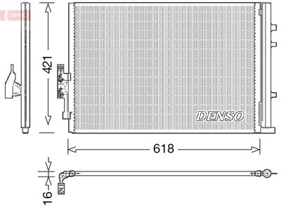 Конденсатор, кондиционер DENSO DCN05016