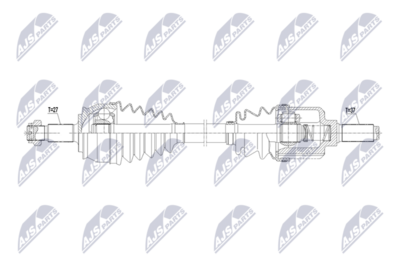 Приводной вал NTY NPW-PE-140