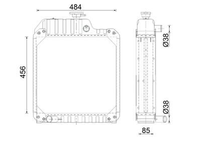 Radiators, Motora dzesēšanas sistēma MAHLE CR 2629 000S