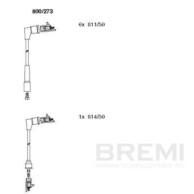 Augstsprieguma vadu komplekts BREMI 800/273