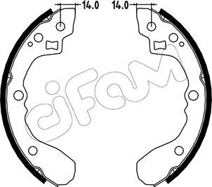 Комплект тормозных колодок CIFAM 153-217