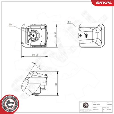 Подвеска, двигатель ESEN SKV 75SKV283