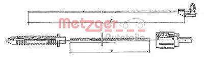 Тросик газа METZGER 10.0381