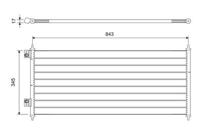 Конденсатор, кондиционер VALEO 818050