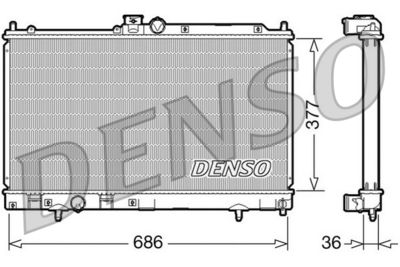 Radiators, Motora dzesēšanas sistēma DENSO DRM45022