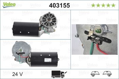Stikla tīrītāju motors VALEO 403155