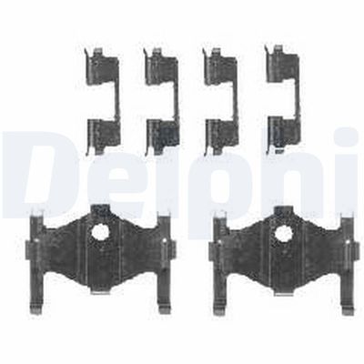 Комплектующие, колодки дискового тормоза DELPHI LX0471