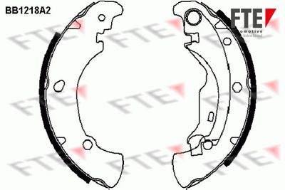 Bremžu loku komplekts FTE 9100044