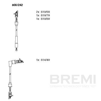 Augstsprieguma vadu komplekts BREMI 800/242