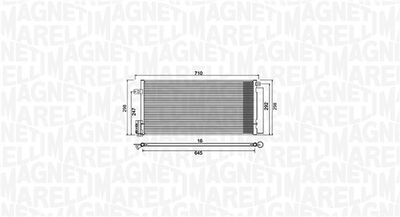 Конденсатор, кондиционер MAGNETI MARELLI 350203882000