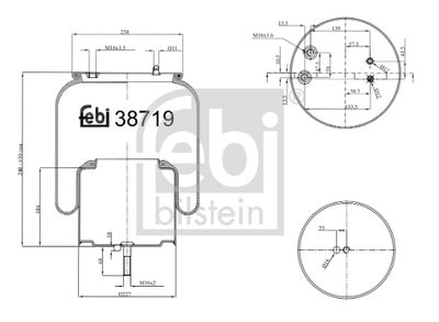 Pneimoatsperes spilvens, Pneimopiekare FEBI BILSTEIN 38719