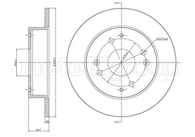Тормозной диск METELLI 23-0361