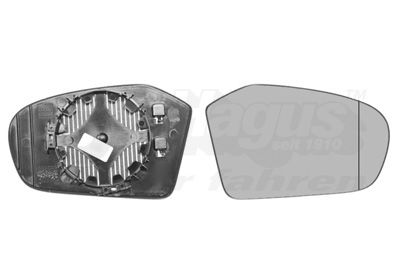 Spoguļstikls, Ārējais atpakaļskata spogulis VAN WEZEL 3017838