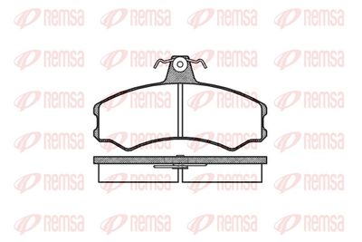 Комплект тормозных колодок, дисковый тормоз REMSA 0143.00