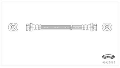 Тормозной шланг CORTECO 49423863