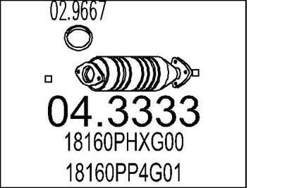Катализатор MTS 04.3333