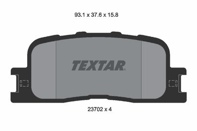 Bremžu uzliku kompl., Disku bremzes TEXTAR 2370201