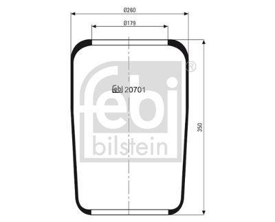 Pneimoatsperes spilvens, Pneimopiekare FEBI BILSTEIN 20701