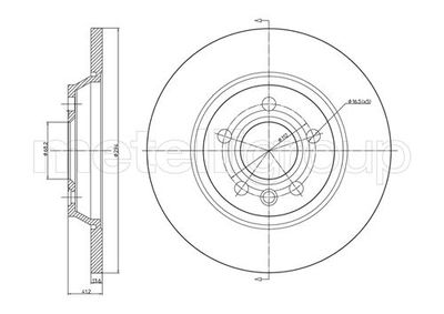 Тормозной диск METELLI 23-0767C