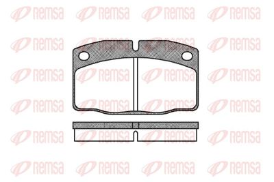 Комплект тормозных колодок, дисковый тормоз REMSA 0101.00