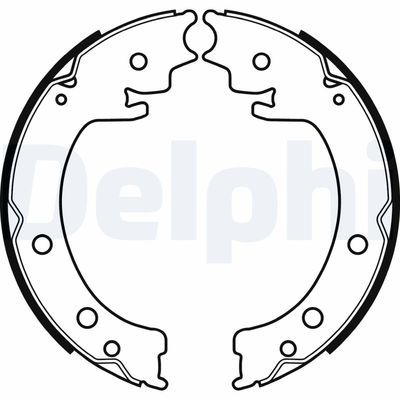 Bremžu loku kompl., Stāvbremze DELPHI LS2058