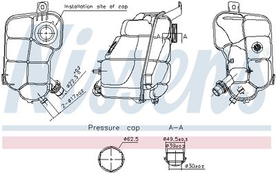 Kompensācijas tvertne, Dzesēšanas šķidrums NISSENS 996337
