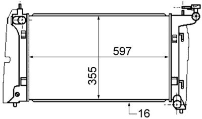 Radiators, Motora dzesēšanas sistēma MAHLE CR 1527 000S