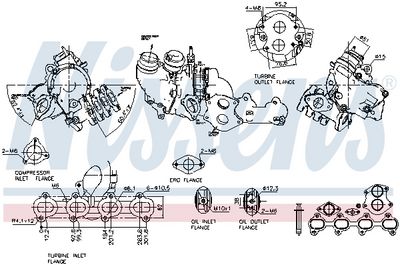 Компрессор, наддув NISSENS 93950