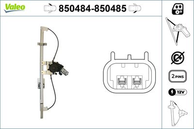 Стеклоподъемник VALEO 850484