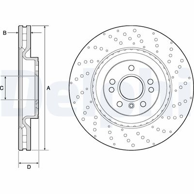 Bremžu diski DELPHI BG9149C