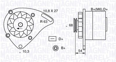 Ģenerators MAGNETI MARELLI 063321165010