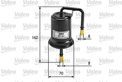 Degvielas filtrs VALEO 587041