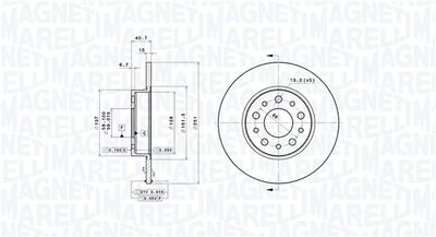 Тормозной диск MAGNETI MARELLI 360406121301